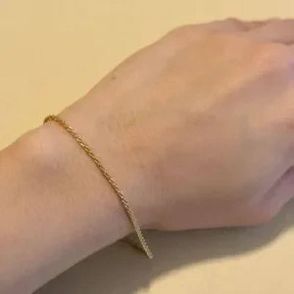 Gold chain bracelet N1228